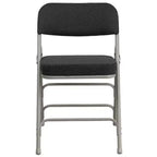 Flash Furniture Lot de 2 chaises pliantes en métal avec triple renfort et charnières, revêtement en tissu incurvé, série HERCULES Premium