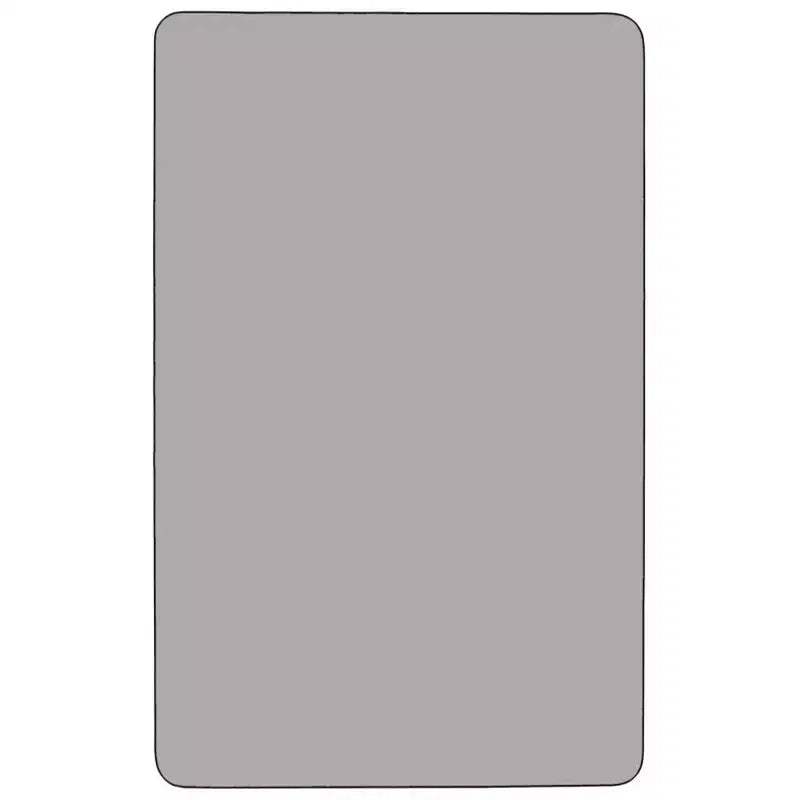 Flash Furniture Table d'activités rectangulaire mobile 30" l x 48" L en stratifié thermique - Pieds courts réglables en hauteur