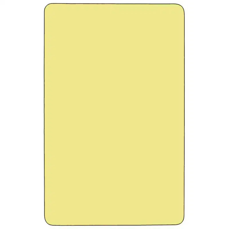 Flash Furniture Table d'activité rectangulaire en stratifié thermique de 30 po L x 60 po l - Pieds réglables en hauteur standard