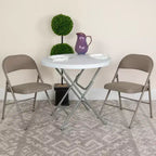 Lot de 2 chaises pliantes en vinyle à double renfort Flash Furniture série HERCULES