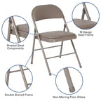 Lot de 2 chaises pliantes en vinyle à double renfort Flash Furniture série HERCULES