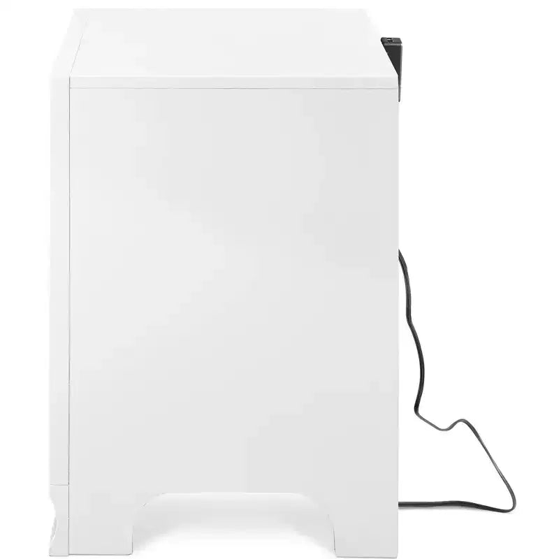 Table de chevet Edmond 2 tiroirs avec USB - Click Decor