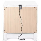 Table de chevet Edmond 2 tiroirs avec USB - Click Decor