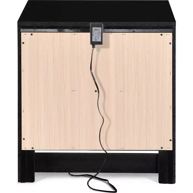 Table de chevet Edmond 2 tiroirs avec USB - Click Decor