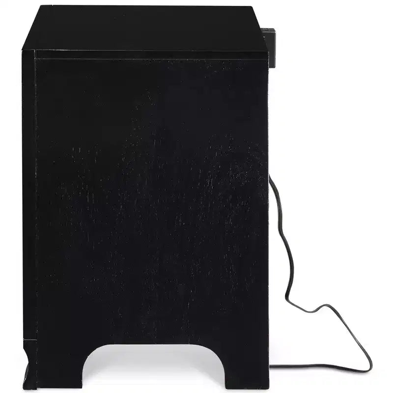 Table de chevet Edmond 2 tiroirs avec USB - Click Decor