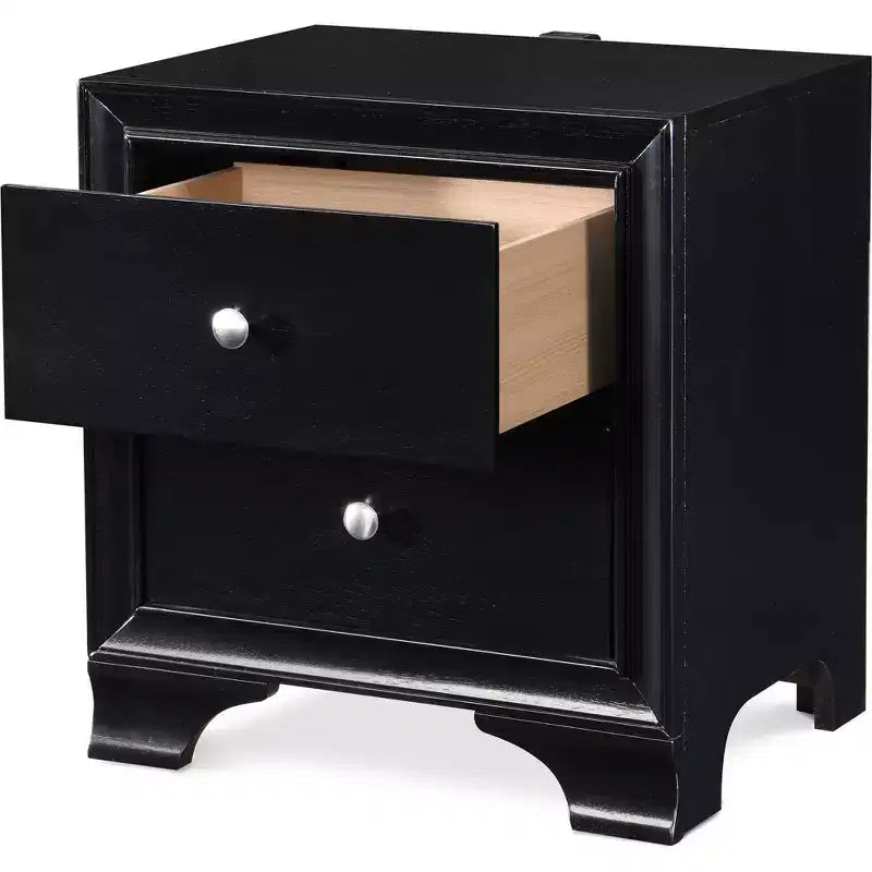 Table de chevet Edmond 2 tiroirs avec USB - Click Decor