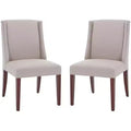 Lauren Side Chair - Set of 2 - MCR4535 - Taupe - Safavieh Couture