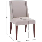 Chaise d'appoint Lauren - Lot de 2 - MCR4535 - Taupe - Safavieh Couture