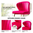 Chaise d'appoint Emma avec pieds en métal pour salon et chambre à coucher, fauteuil d'appoint en velours | KARAT HOME