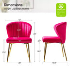 Chaise d'appoint Emma avec pieds en métal pour salon et chambre à coucher, fauteuil d'appoint en velours | KARAT HOME