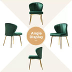 Chaise d'appoint Emma avec pieds en métal pour salon et chambre à coucher, fauteuil d'appoint en velours | KARAT HOME