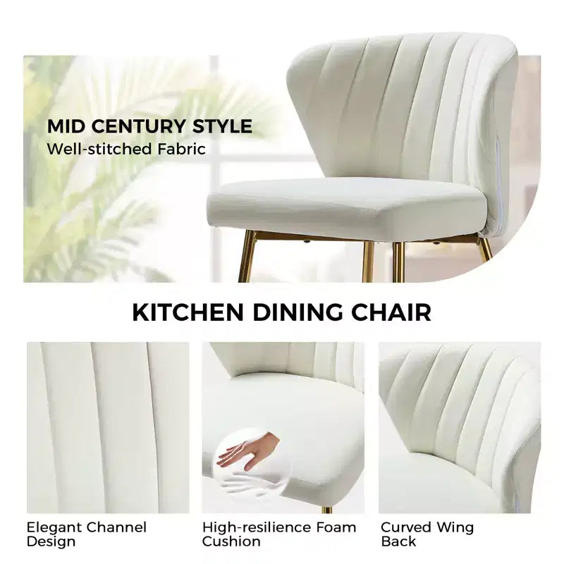 Chaise d'appoint Emma avec pieds en métal pour salon et chambre à coucher, fauteuil d'appoint en velours | KARAT HOME