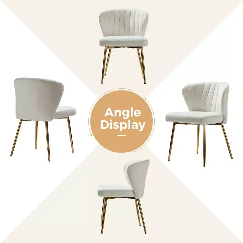 Chaise d'appoint Emma avec pieds en métal pour salon et chambre à coucher, fauteuil d'appoint en velours | KARAT HOME