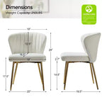 Chaise d'appoint Emma avec pieds en métal pour salon et chambre à coucher, fauteuil d'appoint en velours | KARAT HOME