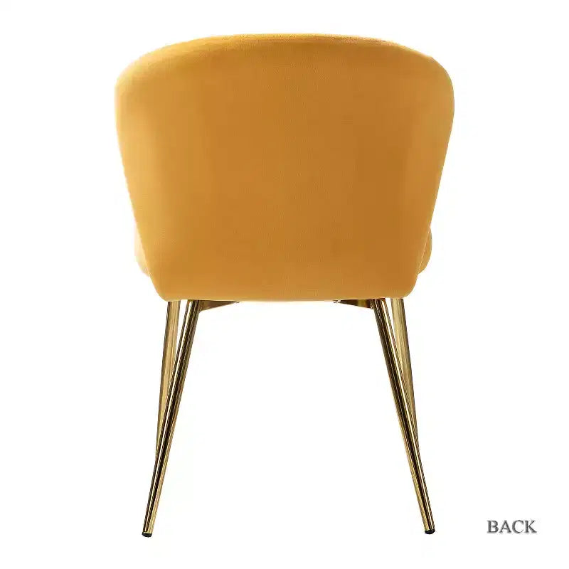 Chaise d'appoint Emma avec pieds en métal pour salon et chambre à coucher, fauteuil d'appoint en velours | KARAT HOME