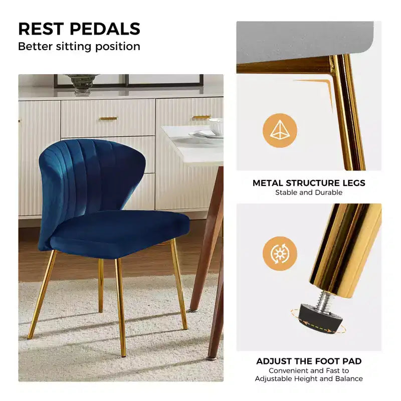 Chaise d'appoint Emma avec pieds en métal pour salon et chambre à coucher, fauteuil d'appoint en velours | KARAT HOME