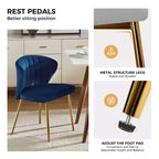 Chaise d'appoint Emma avec pieds en métal pour salon et chambre à coucher, fauteuil d'appoint en velours | KARAT HOME