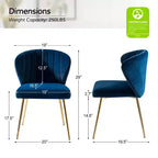 Chaise d'appoint Emma avec pieds en métal pour salon et chambre à coucher, fauteuil d'appoint en velours | KARAT HOME