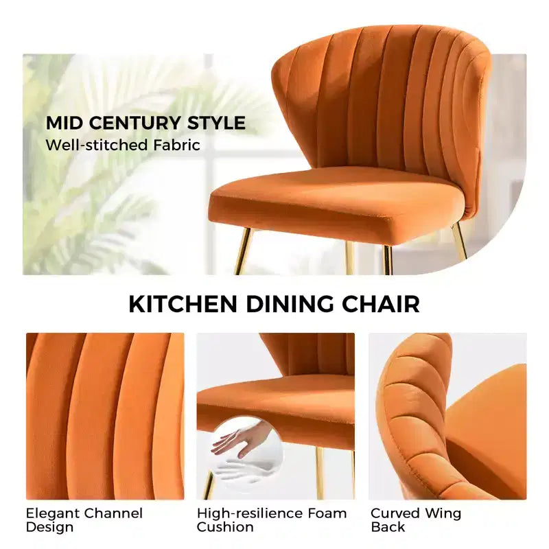 Chaise d'appoint Emma avec pieds en métal pour salon et chambre à coucher, fauteuil d'appoint en velours | KARAT HOME