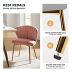 Chaise d'appoint Emma avec pieds en métal pour salon et chambre à coucher, fauteuil d'appoint en velours | KARAT HOME