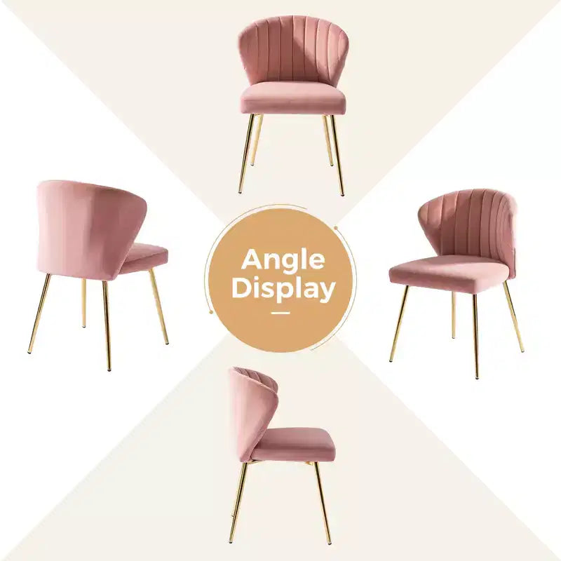 Chaise d'appoint Emma avec pieds en métal pour salon et chambre à coucher, fauteuil d'appoint en velours | KARAT HOME