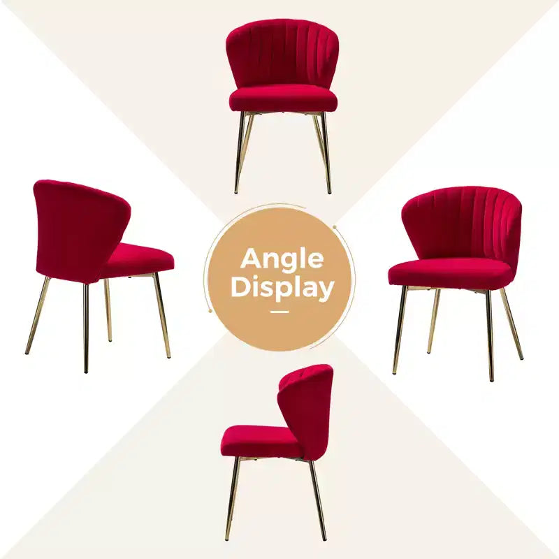 Chaise d'appoint Emma avec pieds en métal pour salon et chambre à coucher, fauteuil d'appoint en velours | KARAT HOME