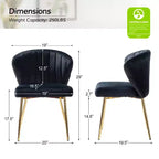 Chaise d'appoint Emma avec pieds en métal pour salon et chambre à coucher, fauteuil d'appoint en velours | KARAT HOME