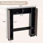 Meuble de rangement WC double porte, organisateur de rangement de salle de bain au-dessus des toilettes, naturel/blanc