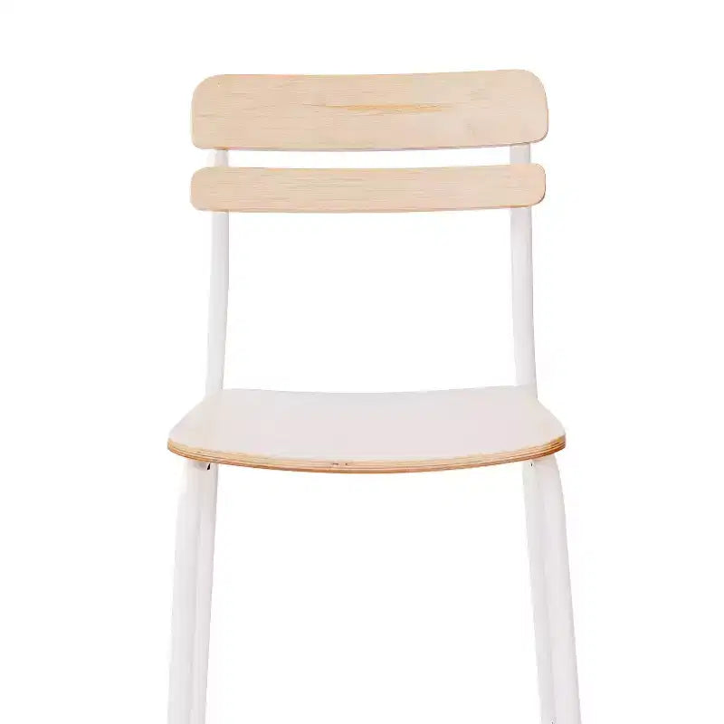Lot de 2 tabourets de bar Flash Furniture Cyprus en bois massif de qualité commerciale avec structure en métal et finition antique