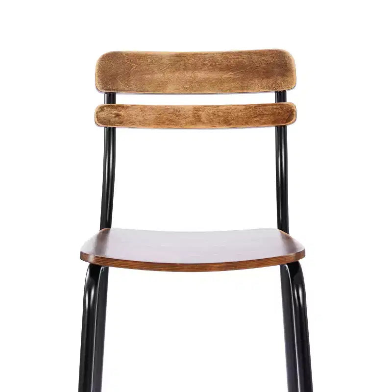 Lot de 2 tabourets de bar Flash Furniture Cyprus en bois massif de qualité commerciale avec structure en métal et finition antique