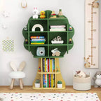 Bibliothèque en forme d'arbre Costway pour enfants, organisateur de jouets à 6 niveaux avec étagères ouvertes