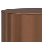 Table d'appoint cylindrique en métal Lance Ombre - WyndenHall
