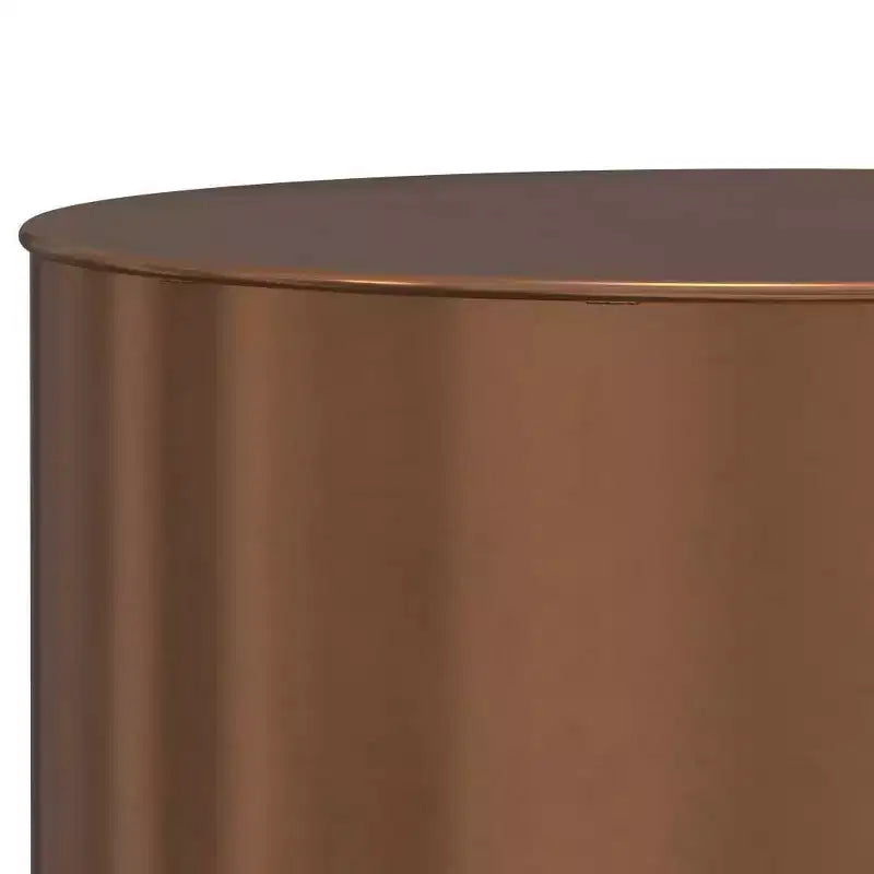 Table d'appoint cylindrique en métal Lance Ombre - WyndenHall