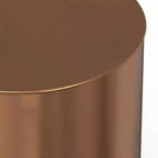 Table d'appoint cylindrique en métal Lance Ombre - WyndenHall