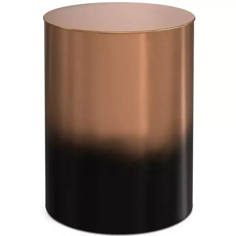 Table d'appoint cylindrique en métal Lance Ombre - WyndenHall