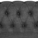Canapé d'angle en lin 7 places en forme de U, grand canapé d'angle avec accoudoirs roulés de 132 cm et pouf - Morden Fort