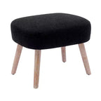 Fauteuil d'appoint rembourré en bouclette WestinTrends de 64,8 cm de large avec repose-pieds ottoman