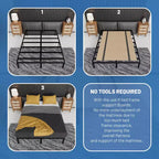 Continental Sleep, sommier pliant, sommier tapissier et planche de soutien de lit pour minimiser le lit, idéal pour lit de jour, lit gigogne, lit superposé,