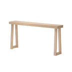 Console en bois massif Plank+Beam 66, table d'entrée classique, table de foyer étroite