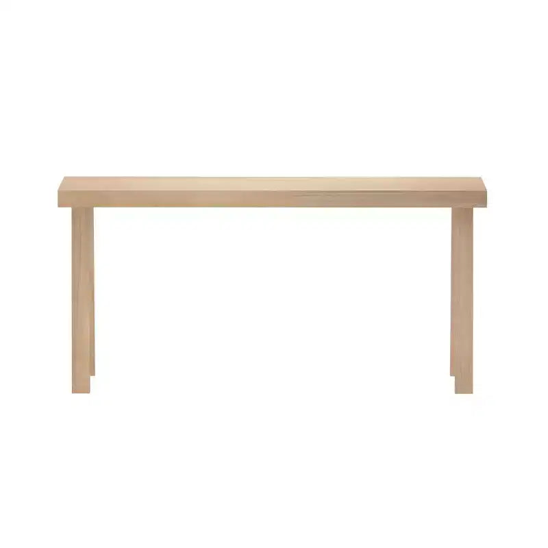 Console en bois massif Plank+Beam 66, table d'entrée classique, table de foyer étroite