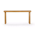 Console en bois massif Plank+Beam 66, table d'entrée classique, table de foyer étroite