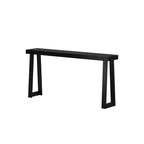 Console en bois massif Plank+Beam 66, table d'entrée classique, table de foyer étroite