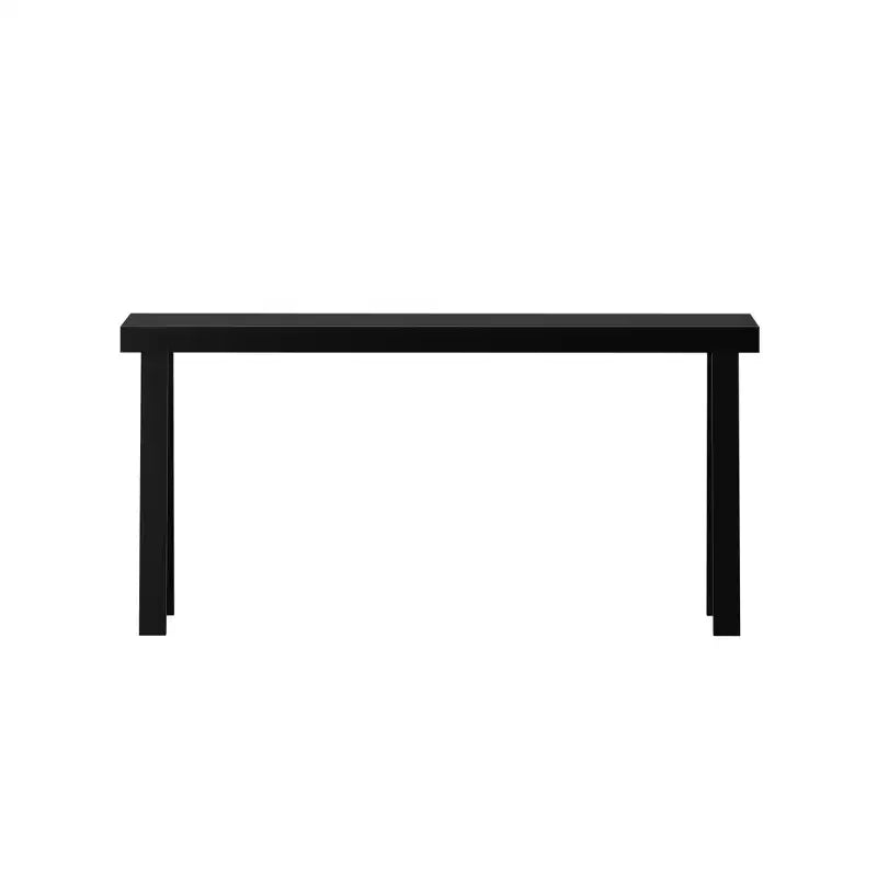 Console en bois massif Plank+Beam 66, table d'entrée classique, table de foyer étroite