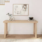 Console en bois massif Plank+Beam 66, table d'entrée classique, table de foyer étroite