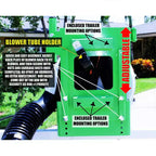 Support antivol utilitaire en acier Green Touch Industries Xtreme Pro Series pour souffleur de feuilles dorsal, pour remorques et garages
