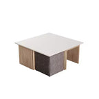 Ensemble Table Basse Gigogne et Pouf Haley de Manhattan Comfort