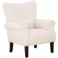 Fauteuil capitonné en velours Erommy de style milieu de siècle, Chaise d'appoint à dossier haut