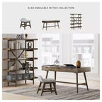 Signature Design by Ashley Lyncott 60 – Bureau de travail style mid-century, brun