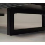 Meuble TV LeisureMod Avery Collection avec cadre en bois MDF et pieds en acier thermolaqué avec rangement Centre de divertissement multimédia moderne, salon