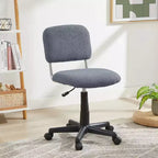 Chaise de bureau à domicile sans accoudoirs VECELO Comfy, réglable en hauteur et pivotante